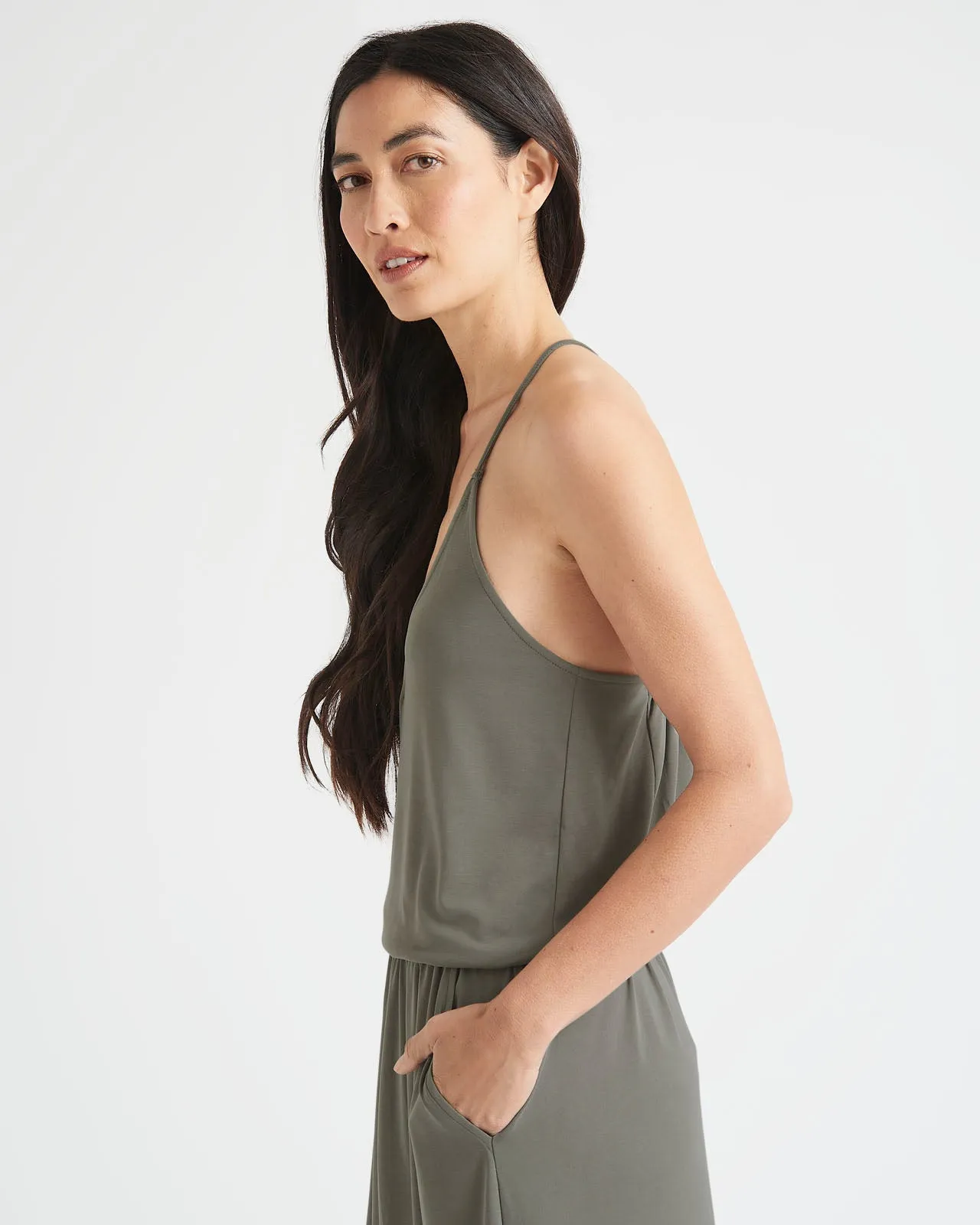 Arlo Sandwash Jersey Braided Tank