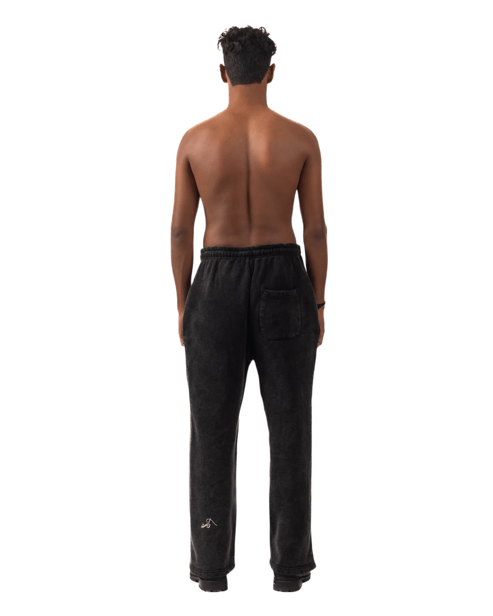 BLACK ACID WASH SWEATPANTS (V4)