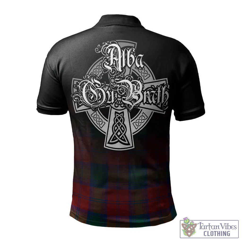 Byres (Byses) Tartan Polo Shirt Featuring Alba Gu Brath Family Crest Celtic Inspired