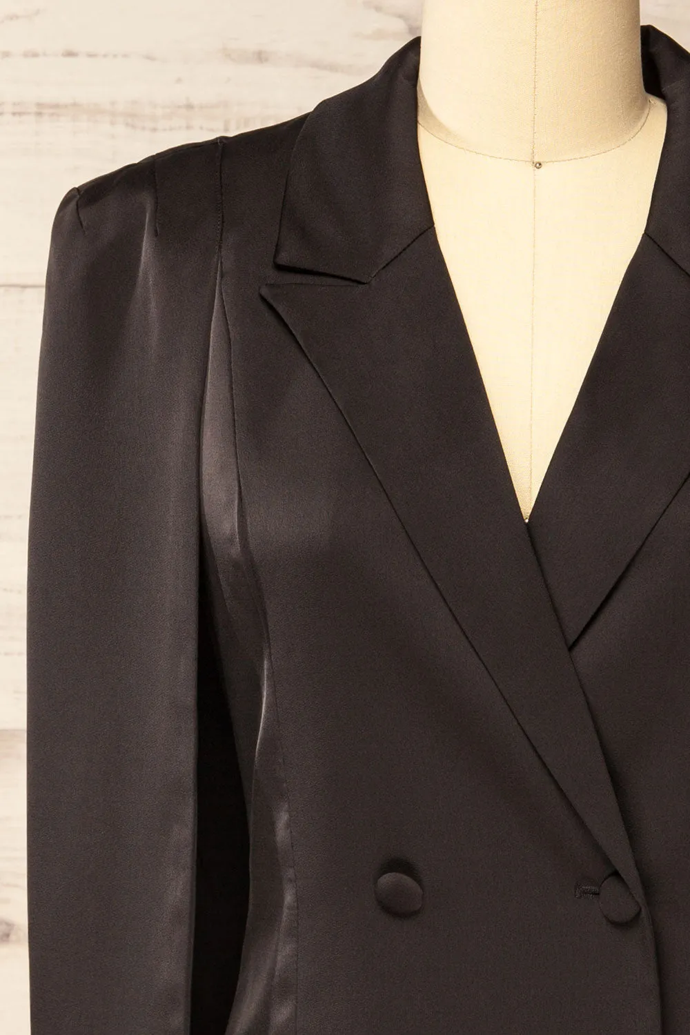 Charlene Black | Cape Blazer Dress