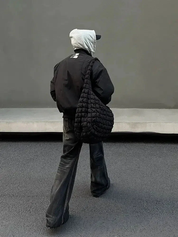 ChicMy-Fall Outfits -Autumn/Winter Coat Jacket INS Style Street Fashion Quilted Black Bomber Jacket