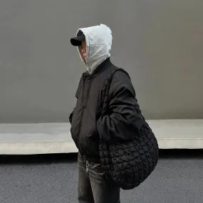 ChicMy-Fall Outfits -Autumn/Winter Coat Jacket INS Style Street Fashion Quilted Black Bomber Jacket