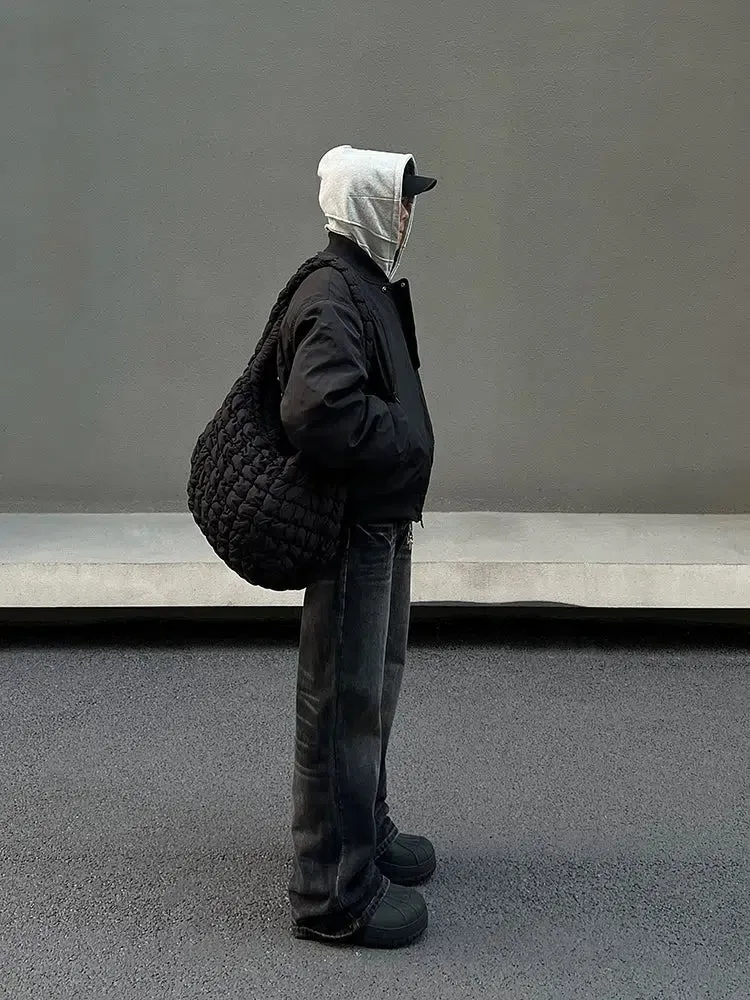 ChicMy-Fall Outfits -Autumn/Winter Coat Jacket INS Style Street Fashion Quilted Black Bomber Jacket