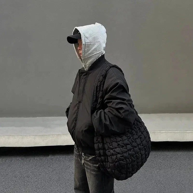 ChicMy-Fall Outfits -Autumn/Winter Coat Jacket INS Style Street Fashion Quilted Black Bomber Jacket