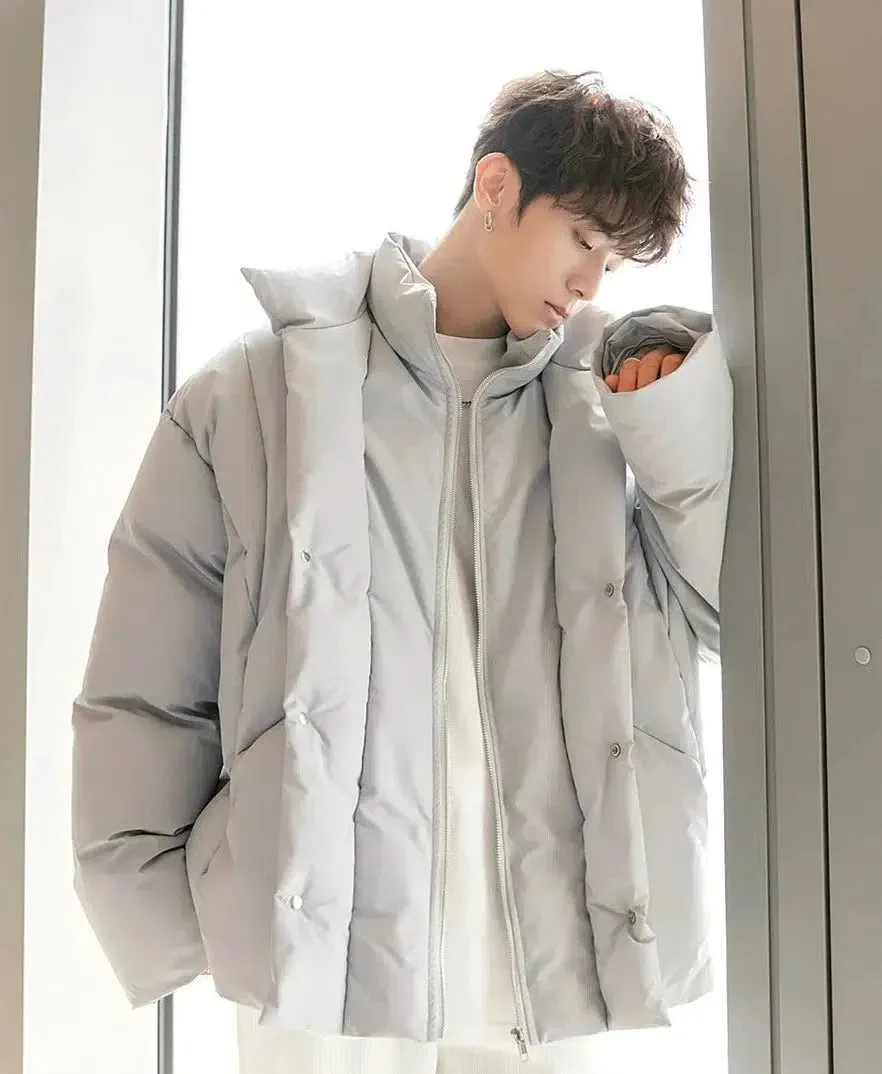 ChicMy-Fall Outfits -Autumn/Winter Coat Jacket INS Style Street Fashion Quilted Two Piece Puffer Jacket