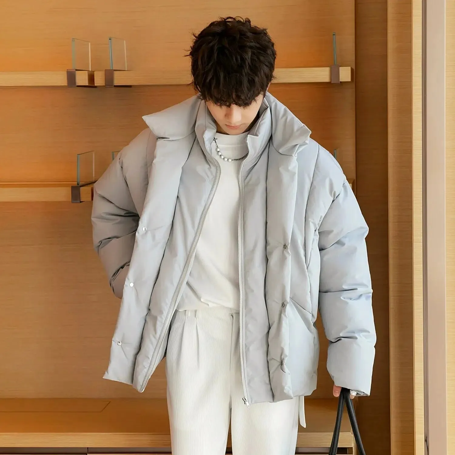 ChicMy-Fall Outfits -Autumn/Winter Coat Jacket INS Style Street Fashion Quilted Two Piece Puffer Jacket