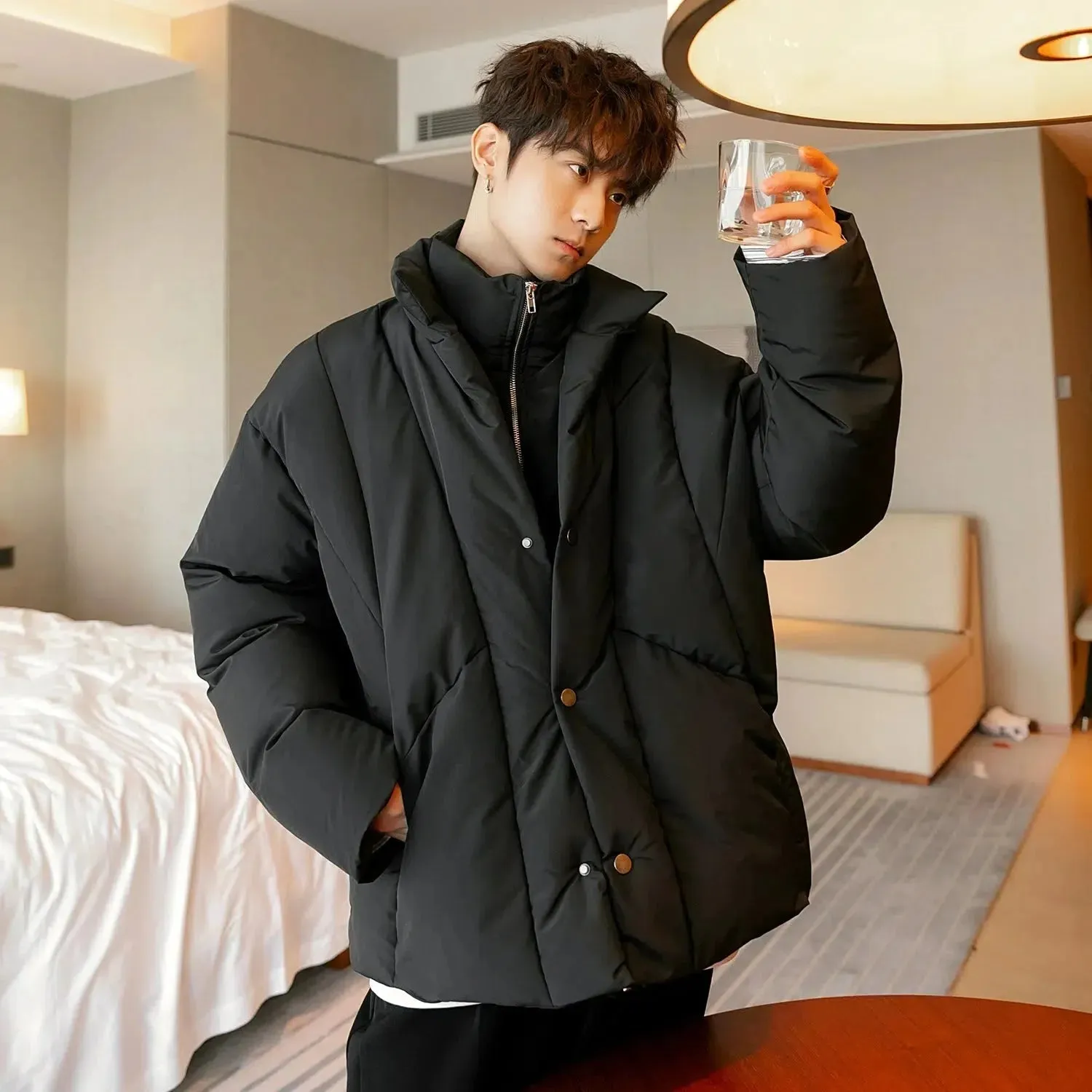 ChicMy-Fall Outfits -Autumn/Winter Coat Jacket INS Style Street Fashion Quilted Two Piece Puffer Jacket