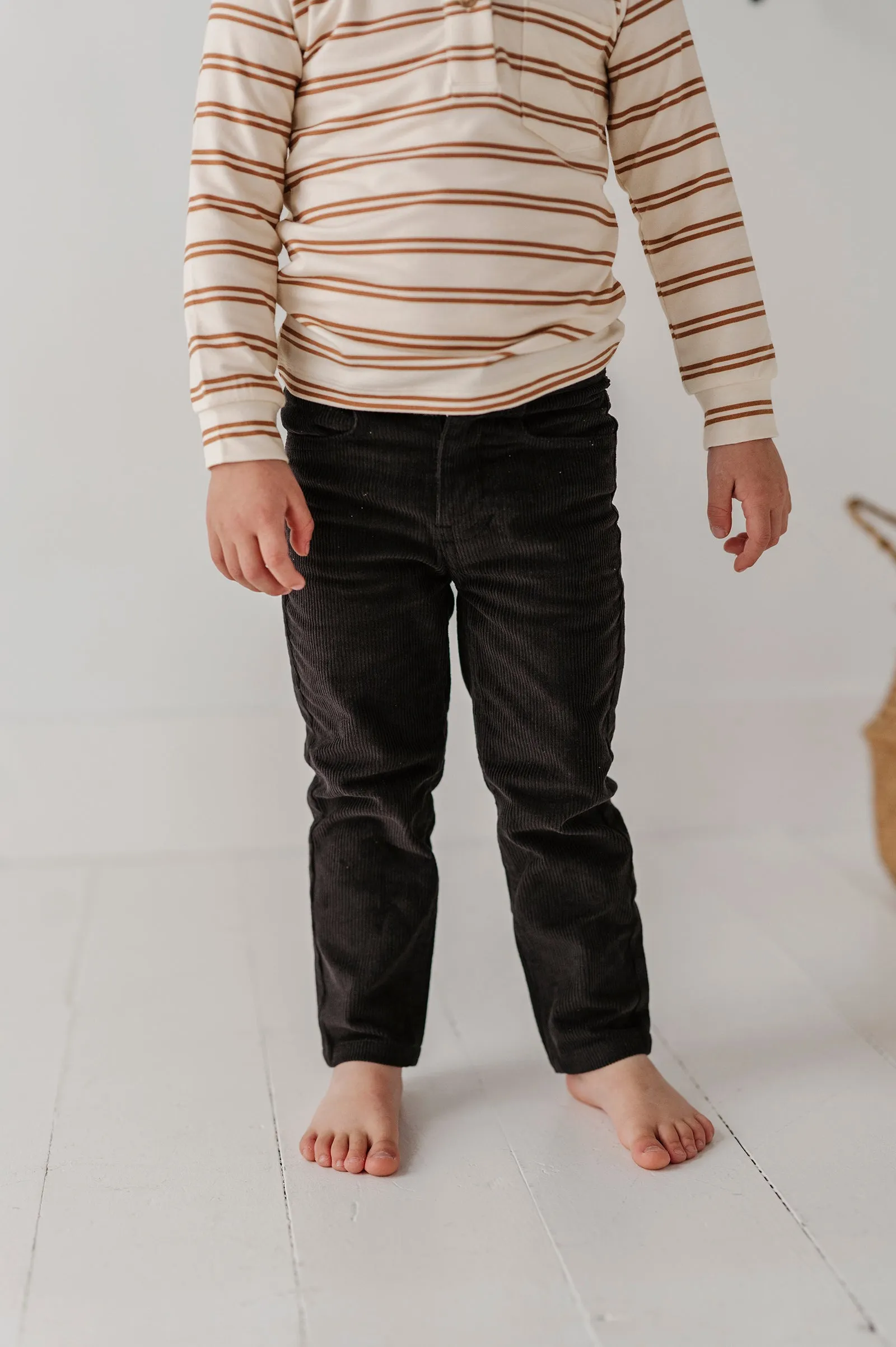 Corduroy Pants - Black by Babysprouts