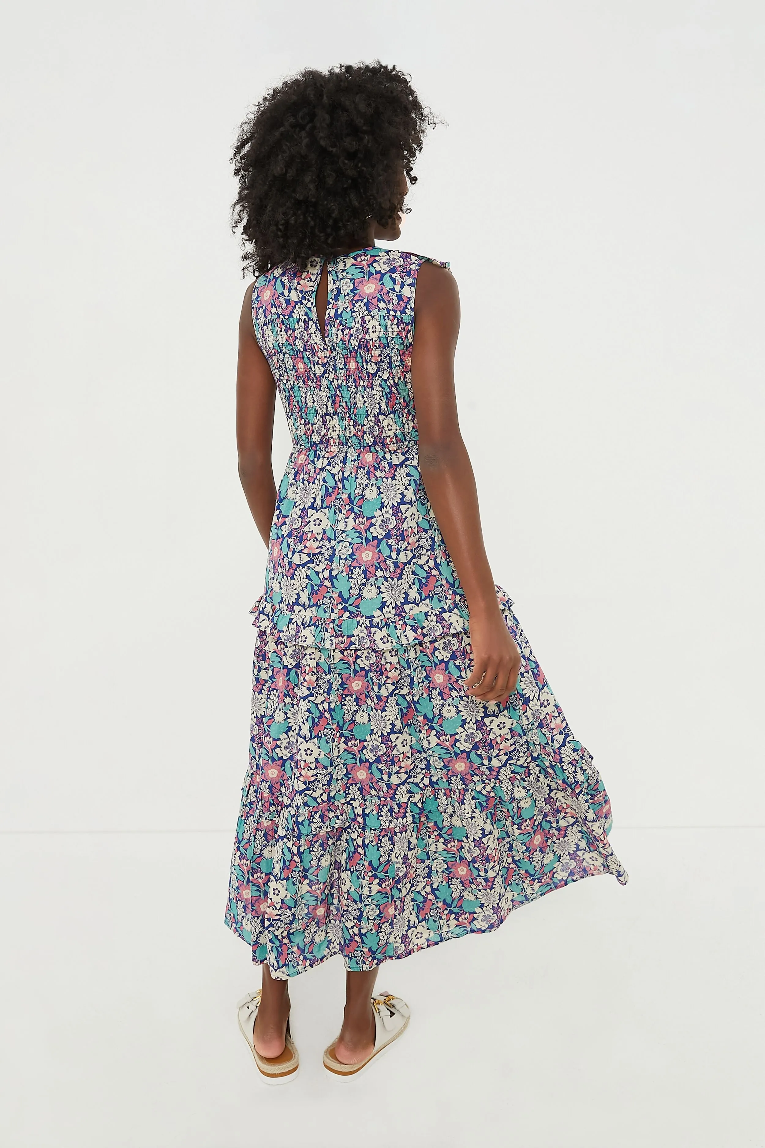 Exclusive Blue Anna's Wild Garden Iris Dress