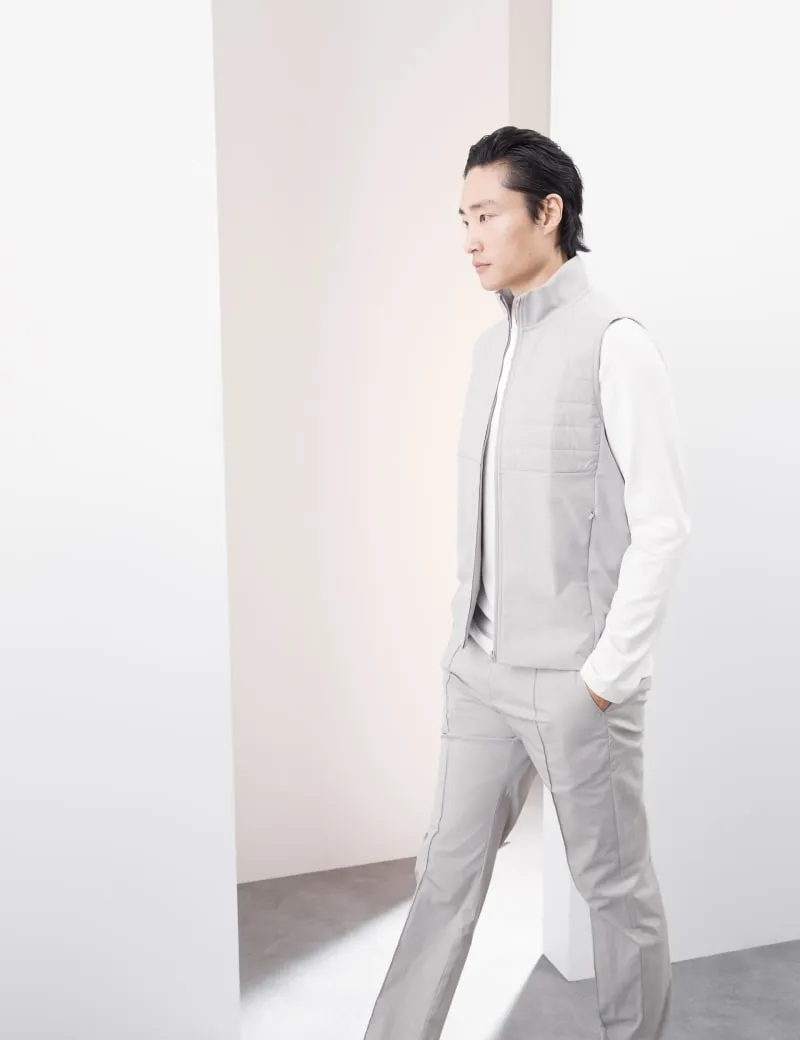 Funnel Neck Quilted Gilet