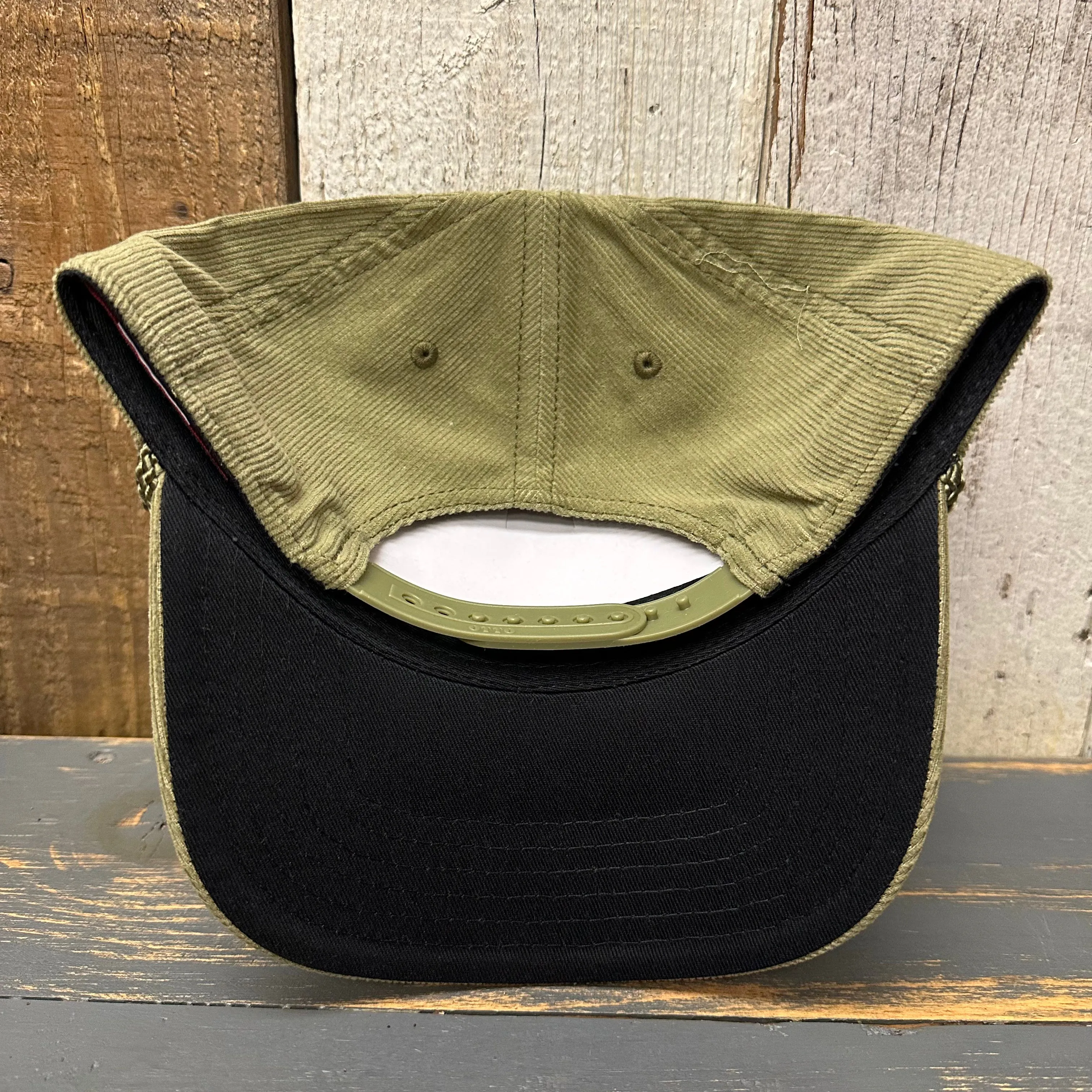 Hermosa Beach GOLF CARTS & YOGA PANTS Corduroy Baseball Cap - Olive Green