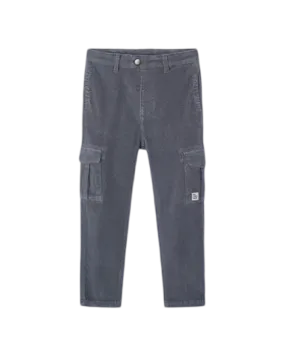 Mayoral Slim Cargo Corduroy Pants