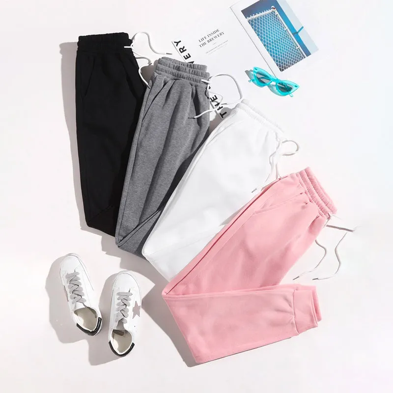 Pack Of Four Drawstring Waist Thermal Lined Sweatpants