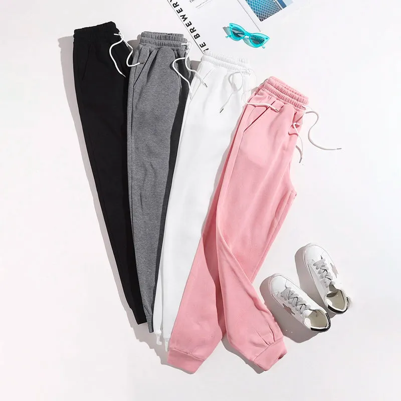 Pack Of Four Drawstring Waist Thermal Lined Sweatpants